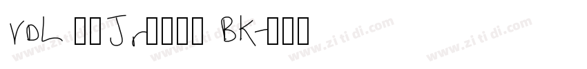 VDL ロゴJrブラック BK字体转换